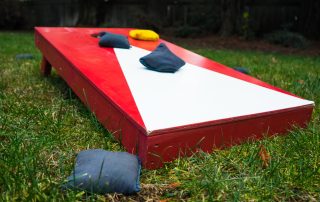 Cornhole Playing Board and Beanbags