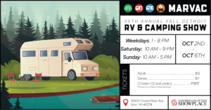 35th Annual Fall Detroit RV & Camping Show @ Suburban Collection Showplace | Novi | Michigan | United States